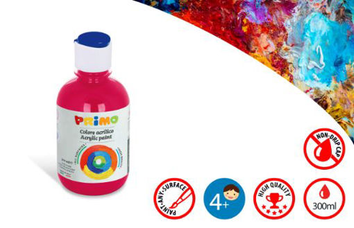 Picture of PRIMO ACRYLIC PAINT 300ML PRIMARY RED